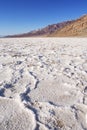 Badwater Basin salt flat in Death Valley National Park Royalty Free Stock Photo