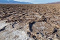Badwater Basin Salt Flats, Death Valley National Park. California Royalty Free Stock Photo