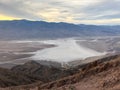 Badwater basin seen from Dante`s view, Death Valley National Par Royalty Free Stock Photo