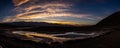 Badwater Basin Sunset at Death Valley Royalty Free Stock Photo