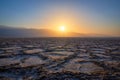 Badwater Basin Sunset in Death Valley Royalty Free Stock Photo