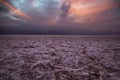 Badwater Basin Sunset Royalty Free Stock Photo