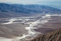 Badwater Basin Valley from Dante's View, Death Valley National Park, California Royalty Free Stock Photo