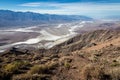 Badwater Basin Valley from Dante's View, Death Valley National Park, California Royalty Free Stock Photo