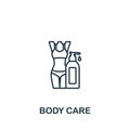 Bady Care icon. Monochrome simple Detox Diet icon for templates, web design and infographics