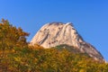 Baegundae peak, Autumn Season at Bukhansan mountains in Seoul, S Royalty Free Stock Photo