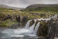 Baejarfoss Waterfall in Dynjandi Park in Iceland