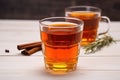 bael fruit tea in a transparent cup Royalty Free Stock Photo