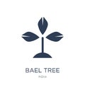 Bael tree icon. Trendy flat vector Bael tree icon on white background from india collection