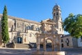 Baeza Cathedral in Jaen, Spain, from Plaza de Santa Maria Saint Mary square