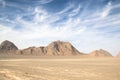 The Bafgh desert near Yazd, Iran Royalty Free Stock Photo