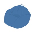 Image of cozy bag chair in flat style Royalty Free Stock Photo