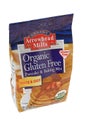 Bag of ARROWHEAD MILLS Gluten Free Organic Pancake & Baking Mix on white background