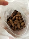 Bag of boiled peanuts