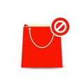 Bag buy clear paper shopping icon