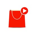 Bag buy paper play shopping store icon