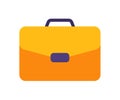 Bag case briefcase single isolated icon with flat style