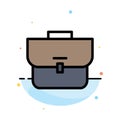 Bag, Case, Suitcase, Workbag Abstract Flat Color Icon Template