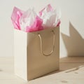 The bag casts a soft shadow on the background, suggesting a light source Royalty Free Stock Photo