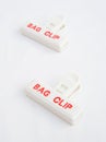 Bag clips. Royalty Free Stock Photo