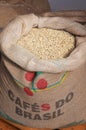 Bag of coffee grains Royalty Free Stock Photo