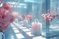 Bag display and luxury designer. Generative AI