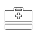 Bag, doctor, suitcase, transplant icon. Outline vector