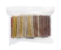 Bag of dog food crunchy stick