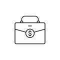 bag, dollar, money line icon. Elements of black friday and sales icon. Premium quality graphic design icon. Can be used for web, Royalty Free Stock Photo
