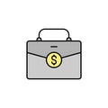 bag, dollar, money line icon. Elements of black friday and sales icon. Premium quality graphic design icon. Can be used for web, Royalty Free Stock Photo