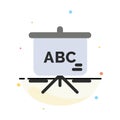 Bag, Education, Schoolbag Abstract Flat Color Icon Template