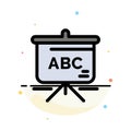 Bag, Education, Schoolbag Abstract Flat Color Icon Template