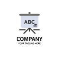 Bag, Education, Schoolbag Business Logo Template. Flat Color