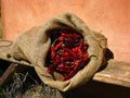 A bag full of chillis