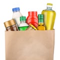 Bag of groceries Royalty Free Stock Photo