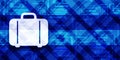 Bag icon modern glassy blue banner background pattern illustration Royalty Free Stock Photo