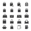 Bag icon set