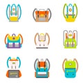 Bag icons set.