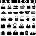 Bag icons.Shopping icons set. Royalty Free Stock Photo