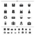 Bag icons vector Royalty Free Stock Photo