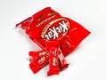 Bag of Kit Kat Chocolate Candy Royalty Free Stock Photo