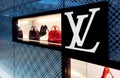 LV Louis Vuitton bag shop window fashion store Royalty Free Stock Photo