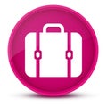 Bag luxurious glossy pink round button abstract Royalty Free Stock Photo