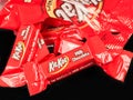 Bag of Mini Kit Kat Candy Bars Royalty Free Stock Photo
