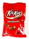 Bag of Mini Kit Kat Candy Bars Royalty Free Stock Photo