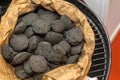 Smokeless Coal Bag Royalty Free Stock Photo