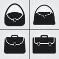 Bag Purse Suitcase Vector Icons