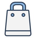 Bag, shopper Isolated Vector Icon That can be very easily edit or modified.