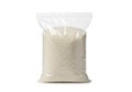 A bag of small white pellets or beads Royalty Free Stock Photo