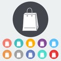 Bag store single icon.